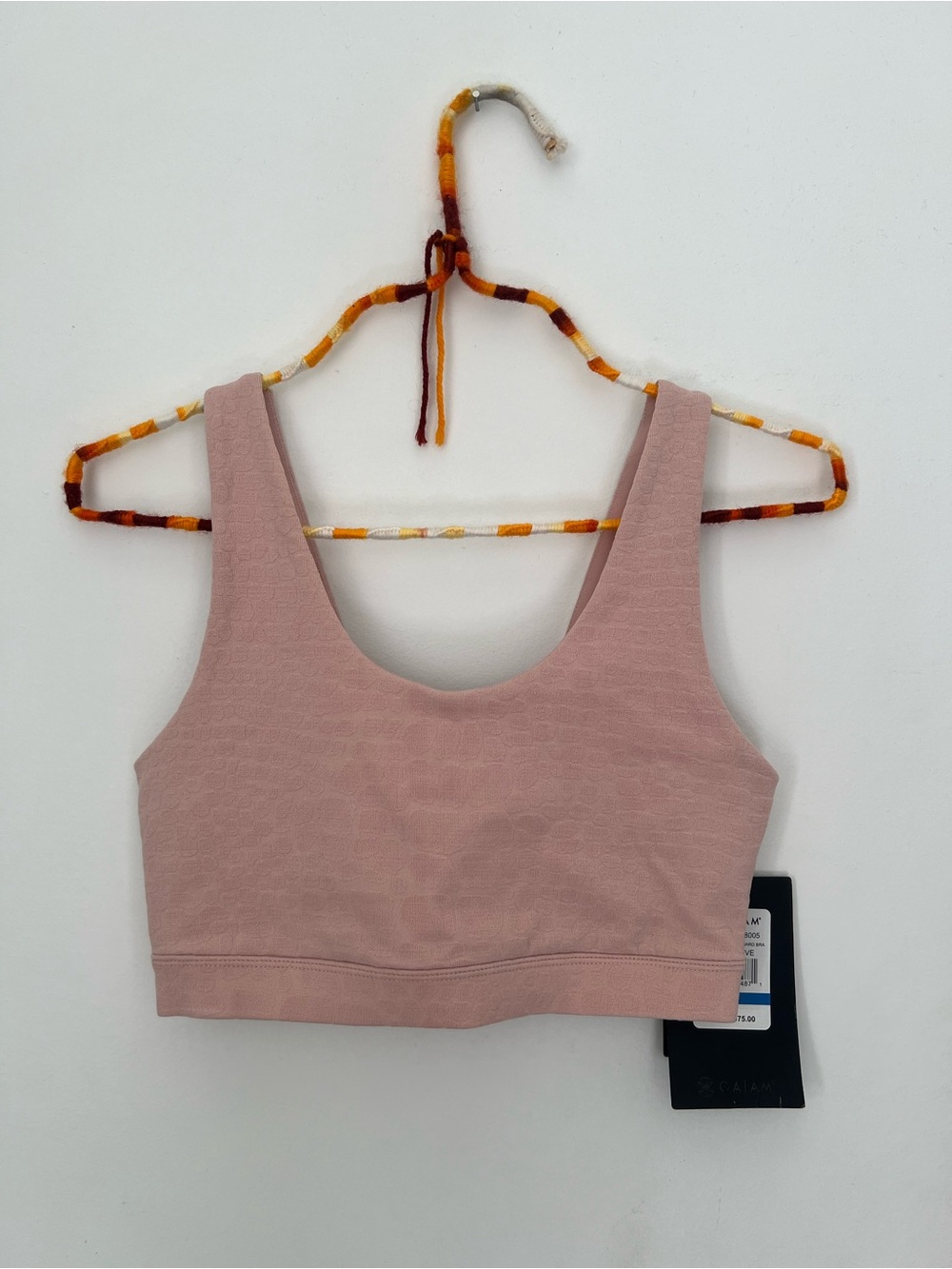 GAIAM Dusty Rose Scoop Neck Sports Bralette